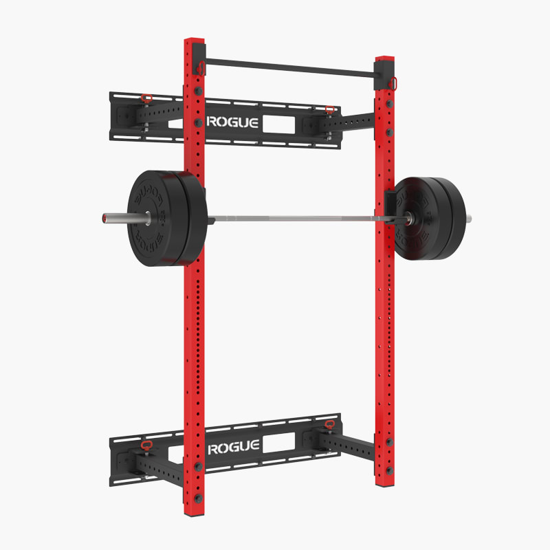 Wall mounted squat rack rogue discount